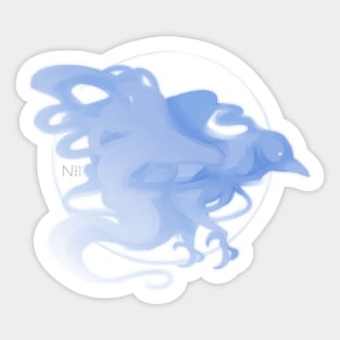 Ghost Corvid Sticker